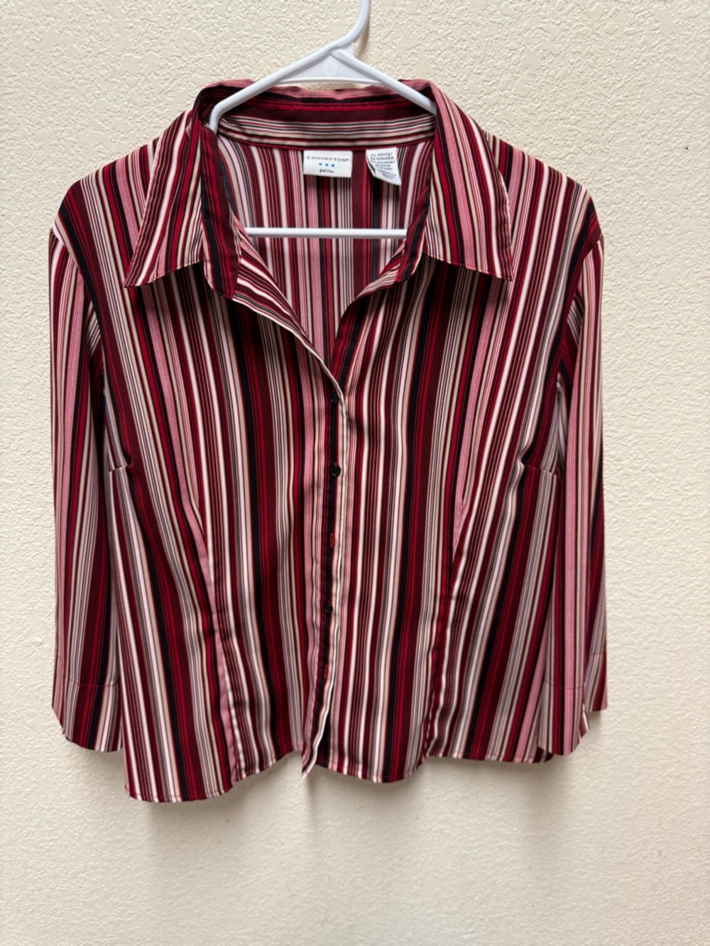 COVINGTON Womens Long Sleeve Lightweight Blouse Top Shirt XL PETITE